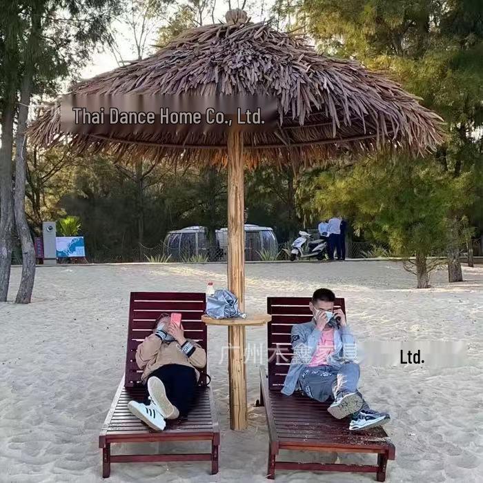 Thatch Straw Beach Umbrella for Outdoor, Pool, and Villa Courtyards