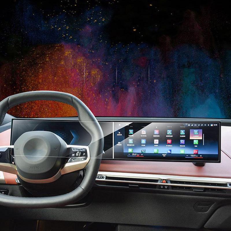 Auto GPS Navigationsbildschirm Schutz für BMW 3er Serie BMW i3 i4 ix Auto Mittelradiobildschirm Gehärtetes Glas Schutzfolie