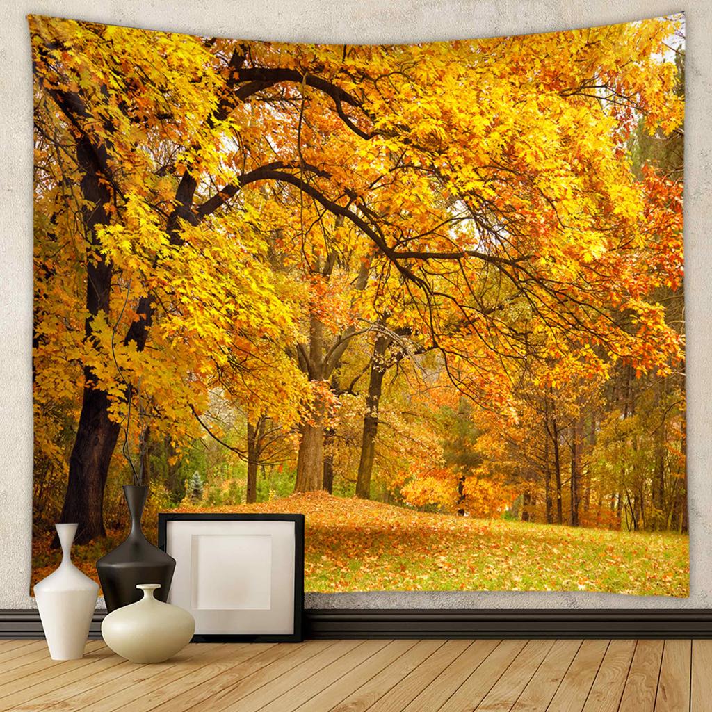 Home Tapestry Wall Hanging Forest Tapestry Background Fabric For Living Room Bedroom Decor Decorative Wall Art