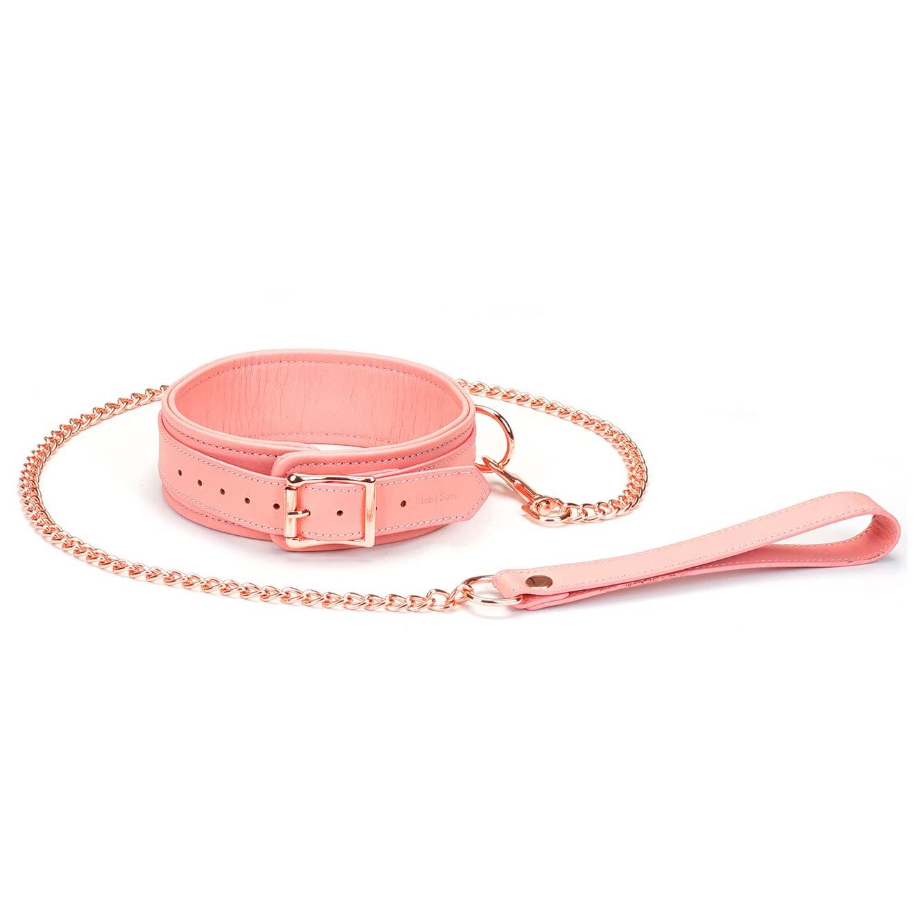 

Liebe Seele SM Goods, комплект колье с воротником из натуральной кожи для мужчин, роскошный розовый костюм для косплея [Liebe Seele]