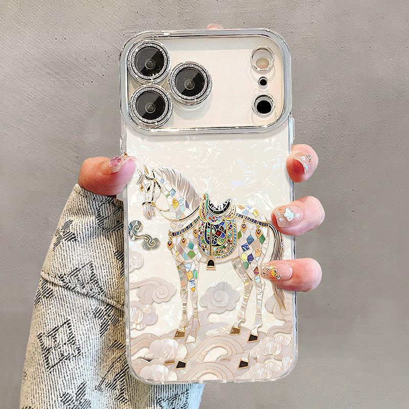 Dunhuang Xiangyun Horse Is Suitable for Apple 11promax Mobile Phone Case Iphone11 with Bracelet 11 Shell Pattern 11 New Models