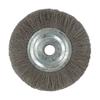 5 Zoll Gekräuselte Edelstahldrahtbürste Schleifbock Schleifmittel 16mm Bohrung