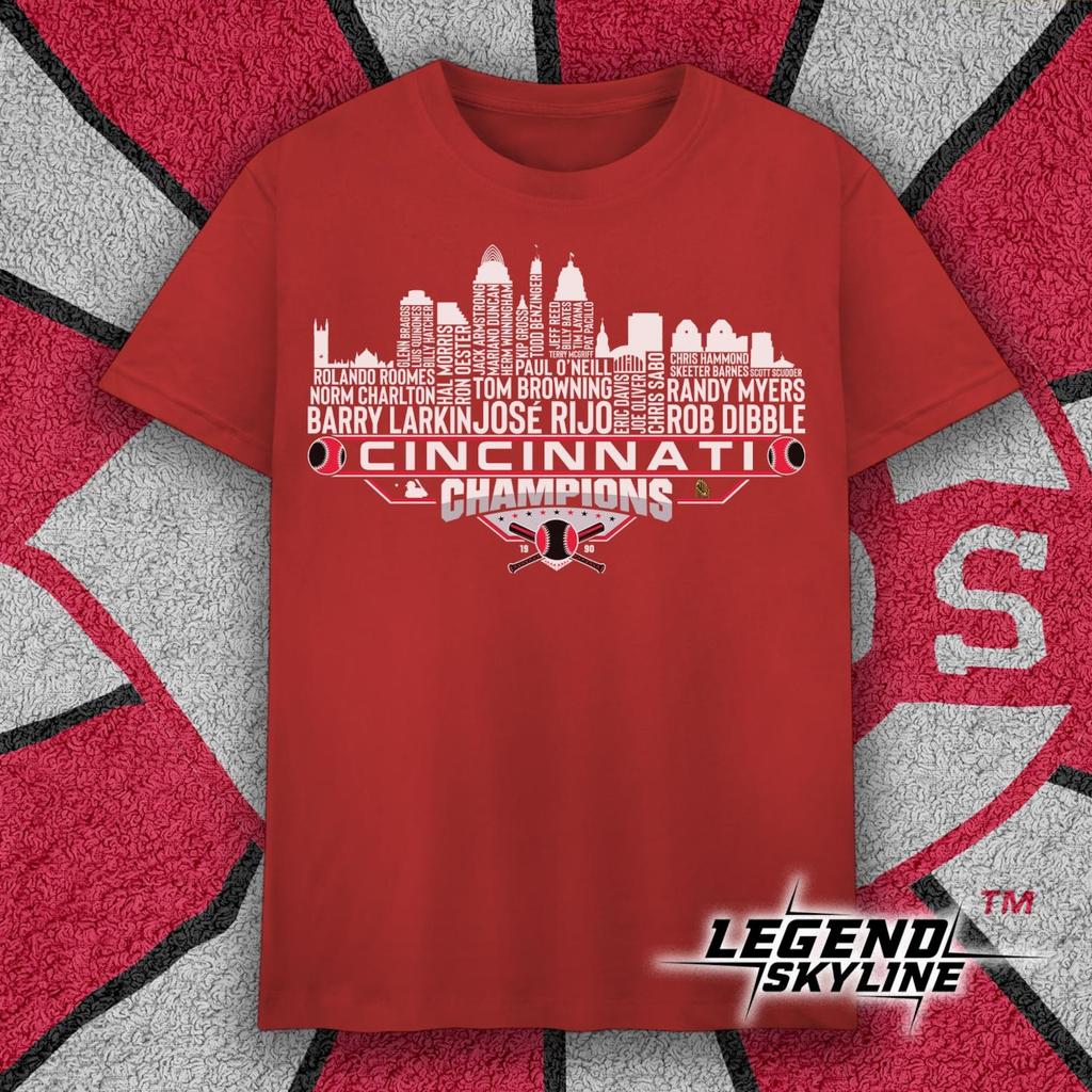 Cincinnati Dream Team Baseballmeister 1990, Cincinnati Stadtbild Shirt und Kinder T-Shirt