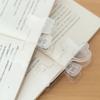 Portable Transparent Fixed Book Clips Cute Cat Reading Aid Plastic Book Clip Durable Thickened Bookmark Office