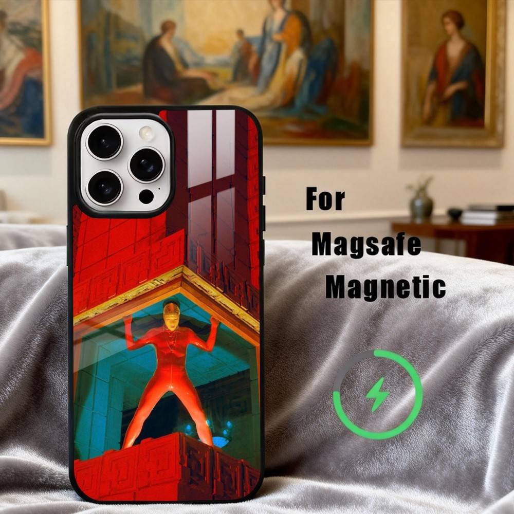 

Pop-rock C-Cage the E-Elephan Phone Case For iPhone17,16,15,14,13,12,11 Plus,Pro Max Magnetic For Magsafe Wireless Charging iphone16e