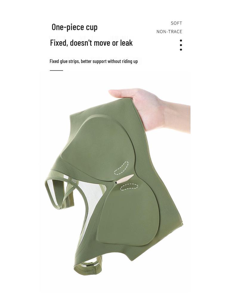 Seamless Plus Size Anti-Sag Sports Bra: Shockproof, Side Support, Bust Minimizing Vest