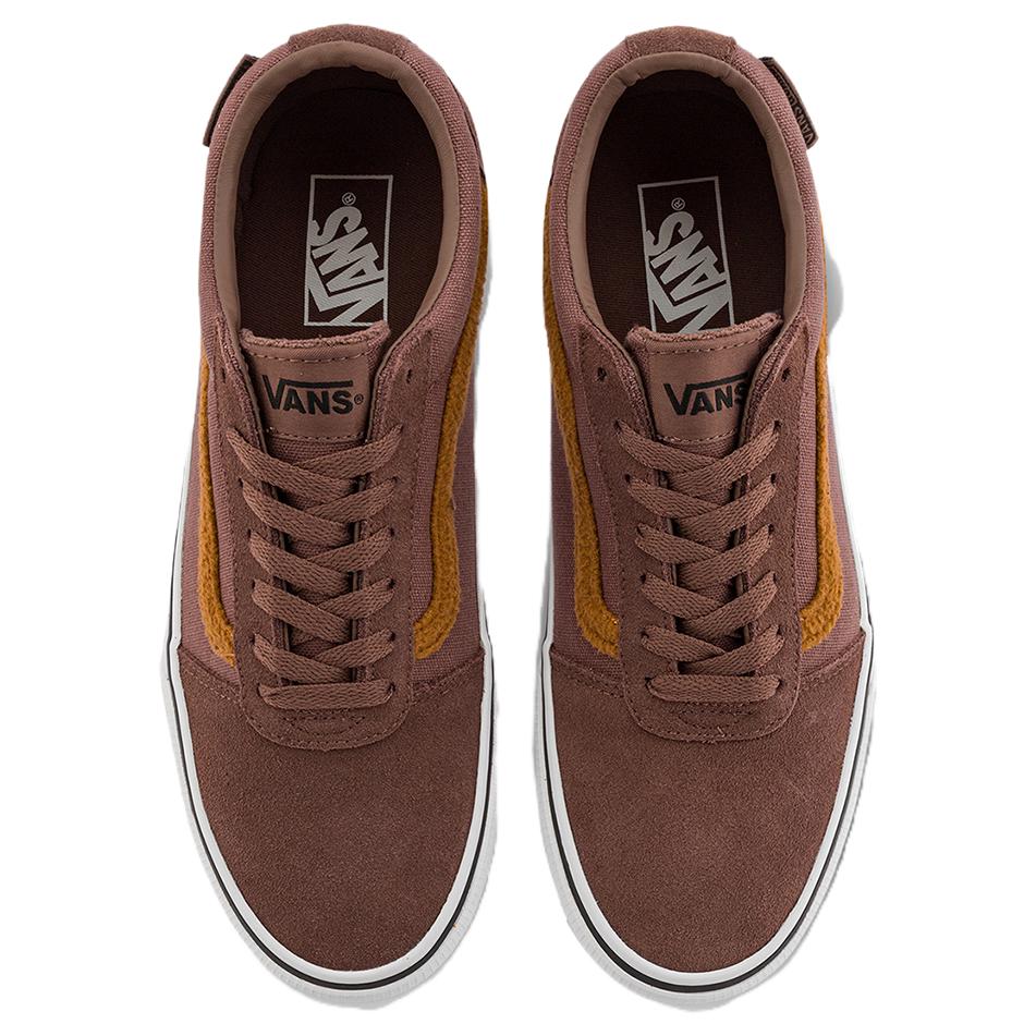 Vans Ward  Guard Comfortable Versatile Low-Top Skate Shoes Men Sneaker Brown White VN000CZFCHG