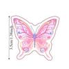 Gradient Butterfly Cute PP Clip Paperclip Cartoon Memo Clip Acrylic Paper Clip  Desk Organizer
