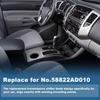 No.58822AD010 Center Console Gear Shifter Bezel Shift Panel Cover Cup Holder for Toyota Tacoma 2005-2015 Silver Tone Interior Trim