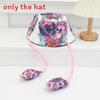 Cartoon Fisherman Hat For Kids With 3d Ears And Stitch Spider Man Print Design Summer Sun Protection Cotton Polyester