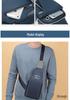 Men's Waterproof Oxford Cloth Crossbody Chest Bag - Korean Style, Trendy, Wear-Resistant, Single Shoulder Bag