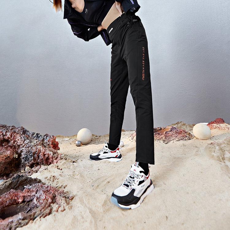 Kappa Slim High-Waisted Casual Jogger Pants Women bottoms Black K0B62AY05F