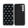 Crown For Samsung Galaxy S25 S24 S23 Ultra S22 S21 Plus S20 Black Soft Silicone Protective Case