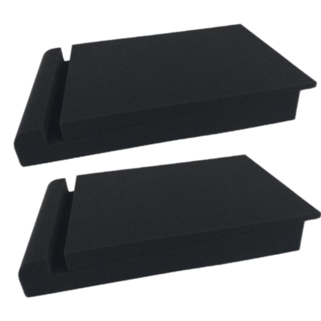 

Kachar Audio Speaker Urethane Soundproofing and Sound Absorbing Adjustable Vibration Speaker Black x 20 x Mat, Material, Angle, 2-Pack, Damping, чорний