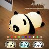 Panda Bear Silicone Night Light: Tap to Dim, Creative Bedside Lamp for a Cozy Atmosphere
