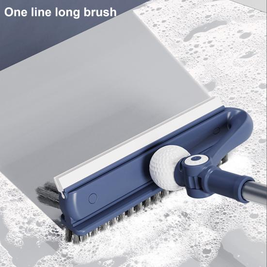 Handheld Multifunctional Crevice Brush Stainless Telescopic Double-Layer Pole Adjustable Length Steel Scrapers Brush Gap