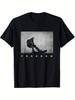 Snowboarder Graphic 100 Breathable Short Sleeve Tee with Snowboarder Silhouette FREEDOM Print Unisexs Tshirt