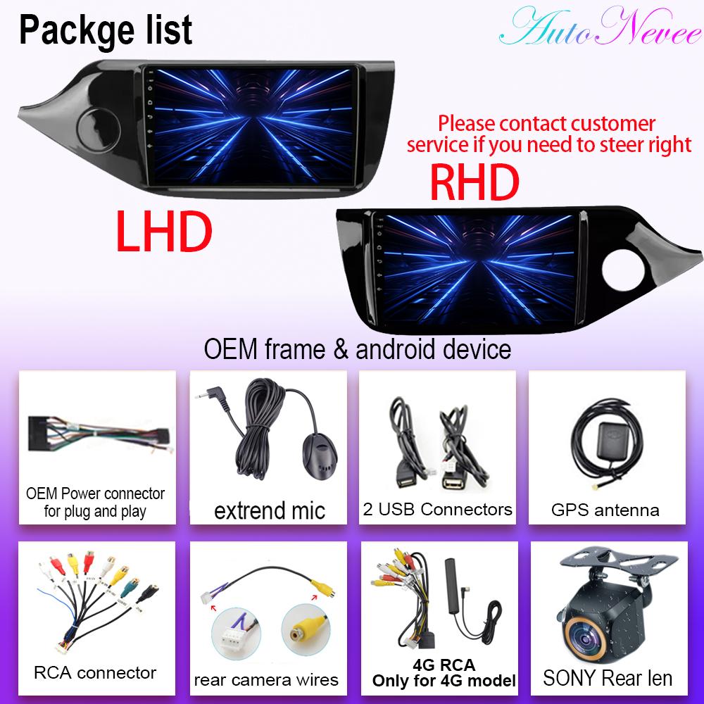 Android 14 Carplay For Kia Ceed Cee'd 2 JD 2012 - 2018 Auto Radio Stereo Multimedia Video Player Navigation GPS No 2din DVD