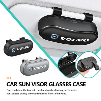 Car Glasses Box Sun Visor Glasses Holder Eyeglasses Storage Case For Xc60 Xc90 V40 V60 S60 V50 V90 S80 C40 XC40 V70 XC70