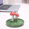 1PCS Incense Burner Ceramic Incense Stick Creative Mushroom Incense Stick Mini Incense Holder Office Home Furnishings
