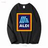 Neues ALDI Supermarkt Lebensmittelgeschäft Logo T-Shirt Lustig Größe S bis 5XL Vintage Gewaschene Mode Atmungsaktiv Stilvoll Lässig homme
