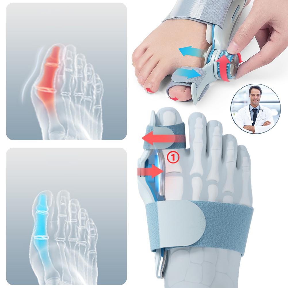 Bunion Corrector Dlaha Korektor Big Toe Korektor Nastavovací knoflík Hallux Valgus Toe Korekce Ortopedická pedikúra Péče o nohy