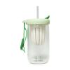 High Temperature Resistant and Anti Drop Plastic Cup for Tea Separation, Student Straw Cup, Portable Handle Water Cup