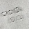 1 Bucată Formă de Tăiat Biscuiți DIY În Formă de Inimă Ovală Pătrată Accesorii de Patiserie pentru Copt Unelte de Copt Consumabile pentru Petrecere
