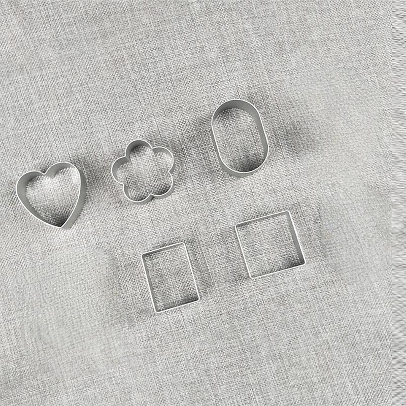 1 Bucată Formă de Tăiat Biscuiți DIY În Formă de Inimă Ovală Pătrată Accesorii de Patiserie pentru Copt Unelte de Copt Consumabile pentru Petrecere