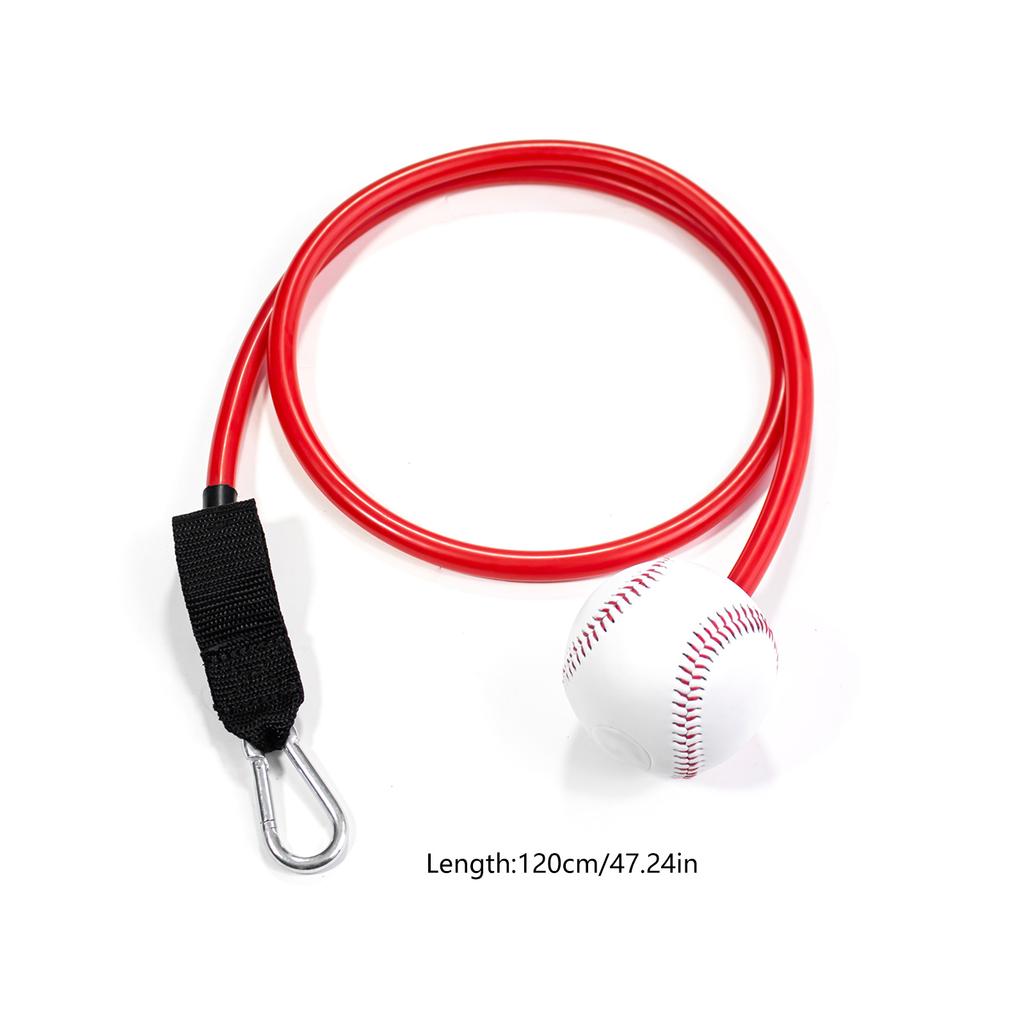 Baseball Rubber Baseball Throwing Trainer Resistance Band Baseball Exercise Bands with Interchangeable Baseball Grip