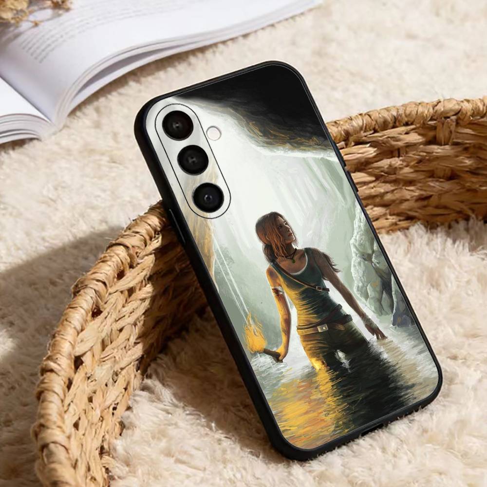 T-Tomb Hot R-Raider Lara Croft Phone Case For Samsung Galaxy A91,80,73,72 ,71,53,52,32 ,31,22,21s,20,Soft Black Case
