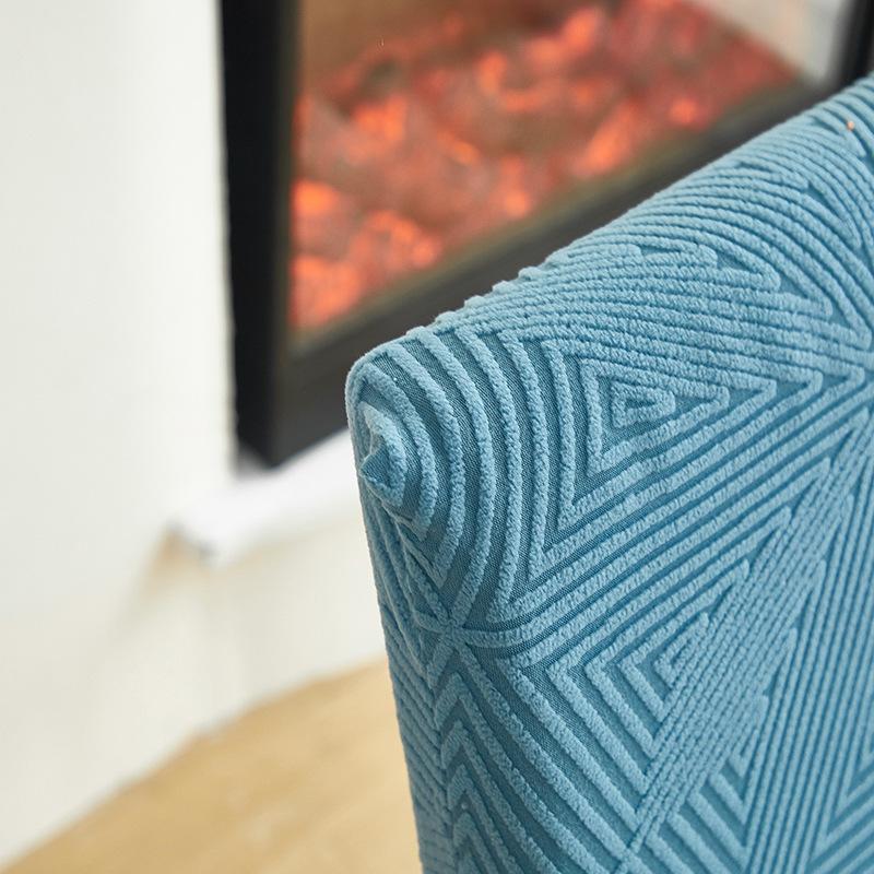 Thickened Jacquard Skirt-Free Chair Cover, Seat Cushion And Backrest All-Inclusive Dining Chair Cover, Hotel Home