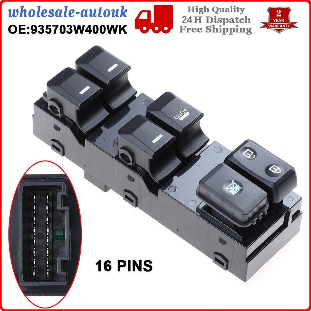 Driver Side Power Window Switch Replacement for SPORTAGE 2011-2016 Front LH Left