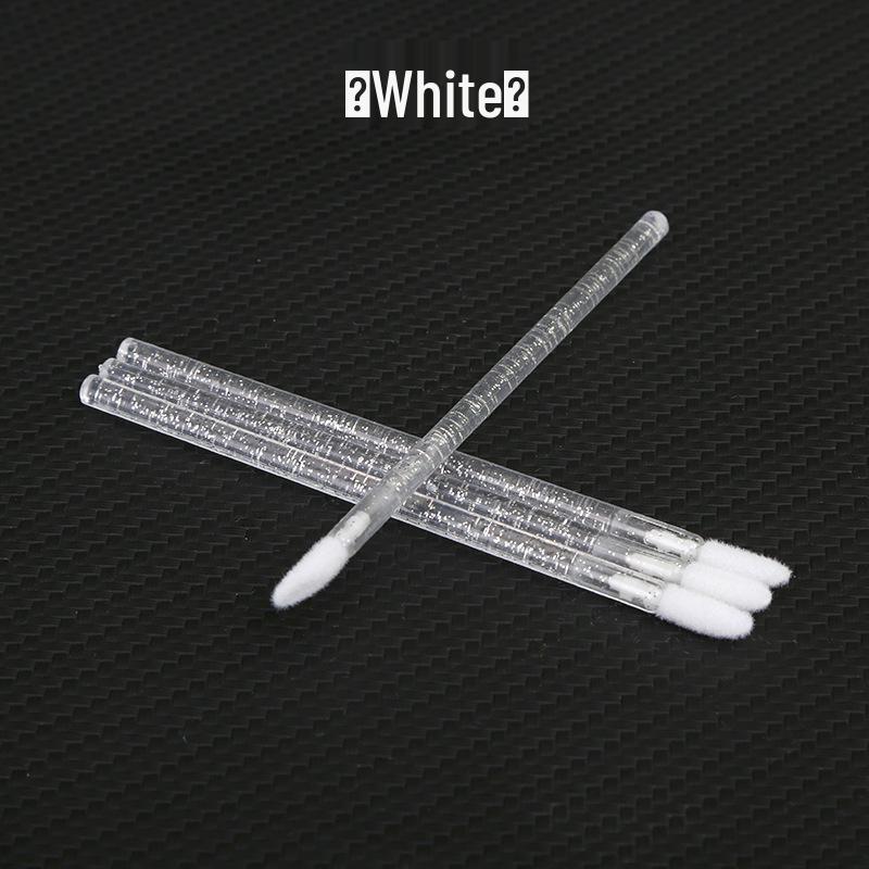 Crystal Disposable Lip Brush: Slanted Mini Lip Gloss & Lipstick Applicator
