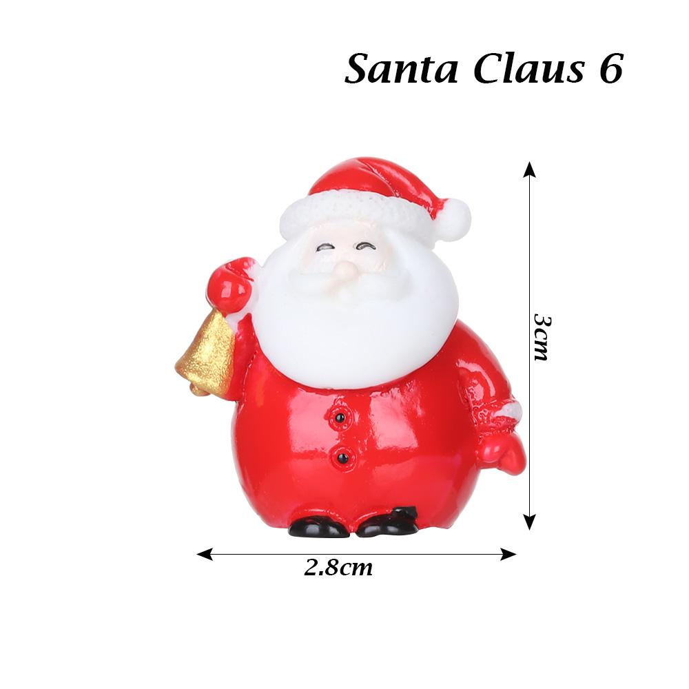 1PC Micro Landscape Toys Fairy Garden Home Decorations Deer Xmas Tree Miniature Snowman Christmas Figurines Santa Claus