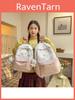 Cute Cartoon Cat Backpack For Girls With Nylon Material And Large Capacity For School And Travel
