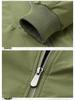 Men's Thickened Cotton Baseball Collar Jacket - Windproof American Workwear Style, Warm Autumn/Winter Outerwear