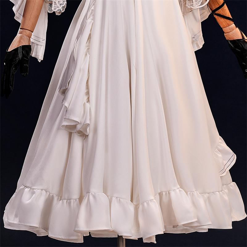 Game Wuthering Waves Phrolova Cosplay Costume Elegant White Phrolova Women Sexy Dress Halloween Party Outfit