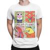 Smiling Friends Art Character Grid Funny Cartoon Funny 100 Cotton TShirt Smiling Friends Season 2 Tops Tees For Unisex