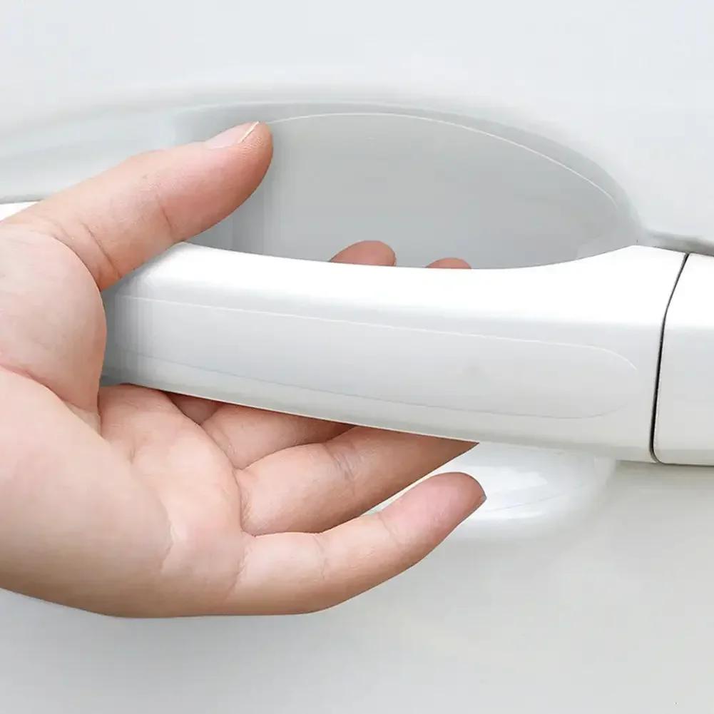 Transparent Car Door Bowl Handle Protective Sticker Anti-collision Scratch-resistant Protection Clear Strip Stickers Car Decals