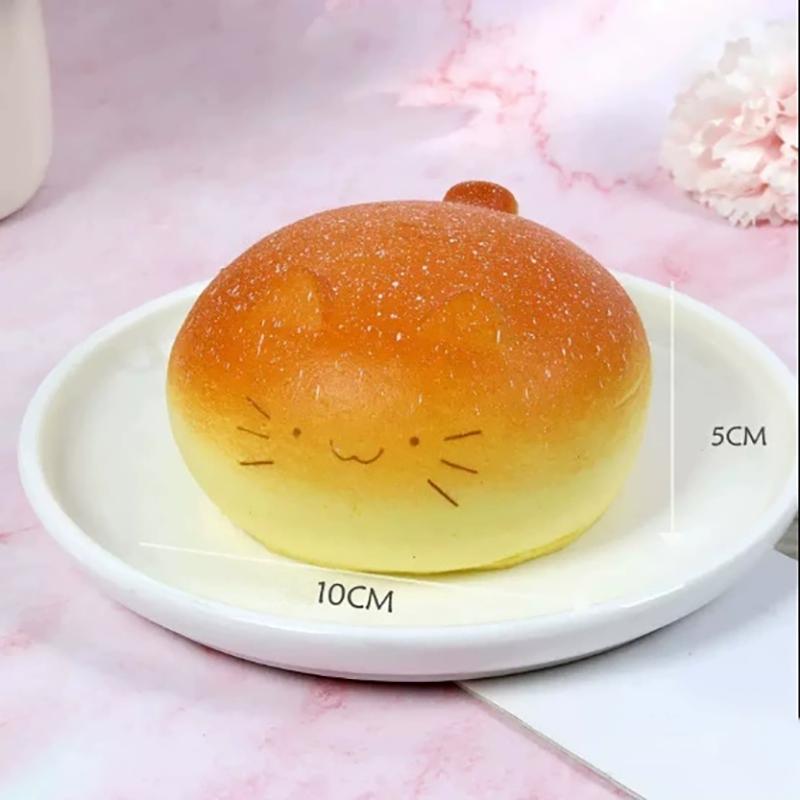Kawaii Katze Brot Squishy Langsam Rückprall Simulation Lebensmittelmodell Schreibtisch Dekoration Niedlicher Foto Requisit Weiches Stressabbau Spielzeug