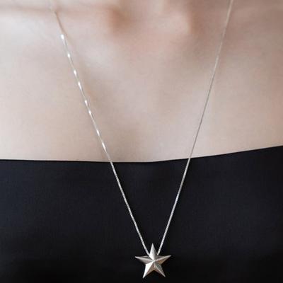 (925 Silver) Big Stella Necklace NZ2141