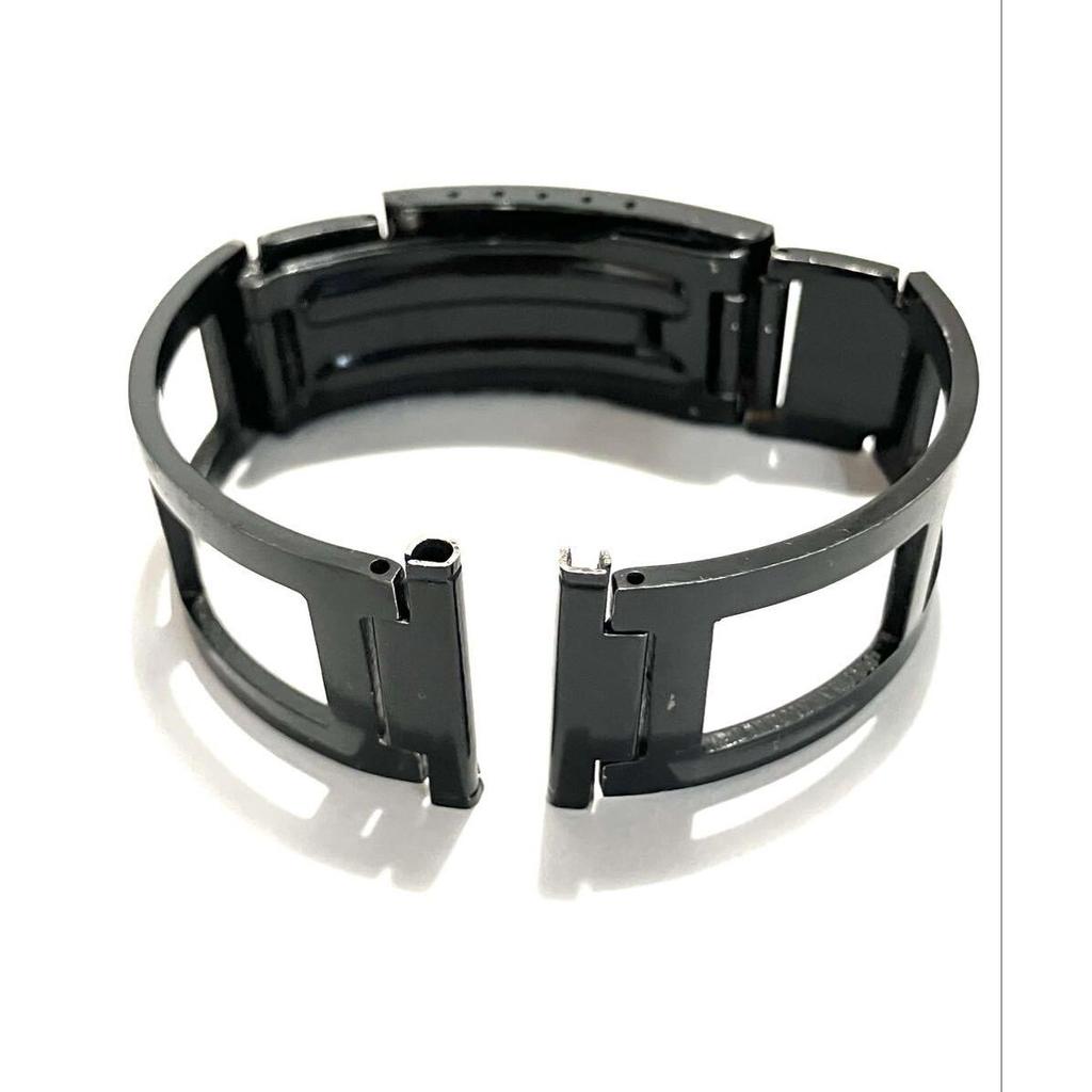 Used Free Shipping] CITIZEN Vintage Belt 20mm CB Mark Black Color Black Three-fold Buckle Band Bracelet Long-term Storage Item