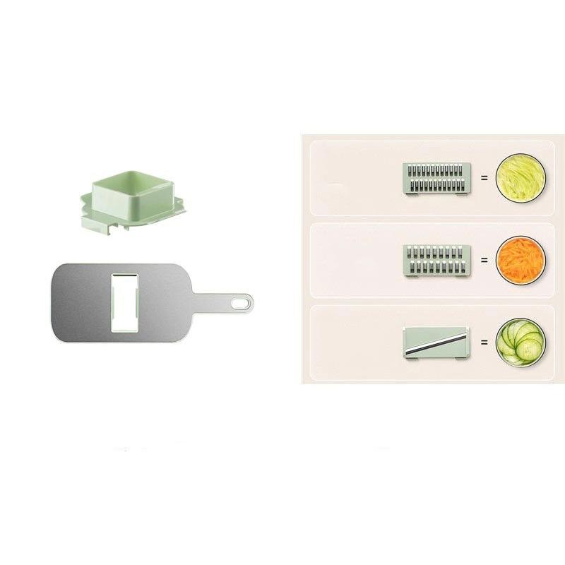 Shredder Household Kitchen Manual Vegetable Cutting Artifact Multifunctional Transparent Fruit Cucumber Potato Slicing Planer Shredder