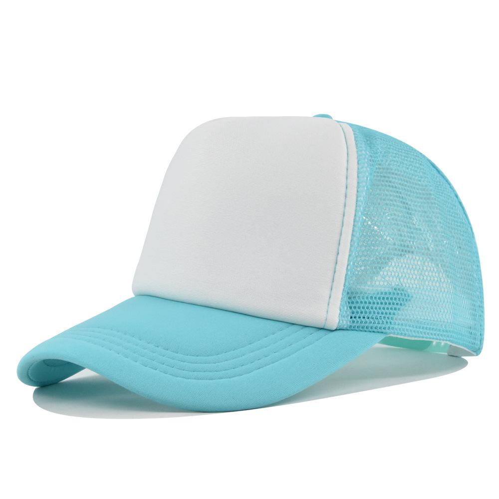 Fashion Desgin Solid Color Sponge Baseball Cap Net Cap Curved Brim Hat Sun Hat Light Mesh Sun Cap Outdoor Women Men
