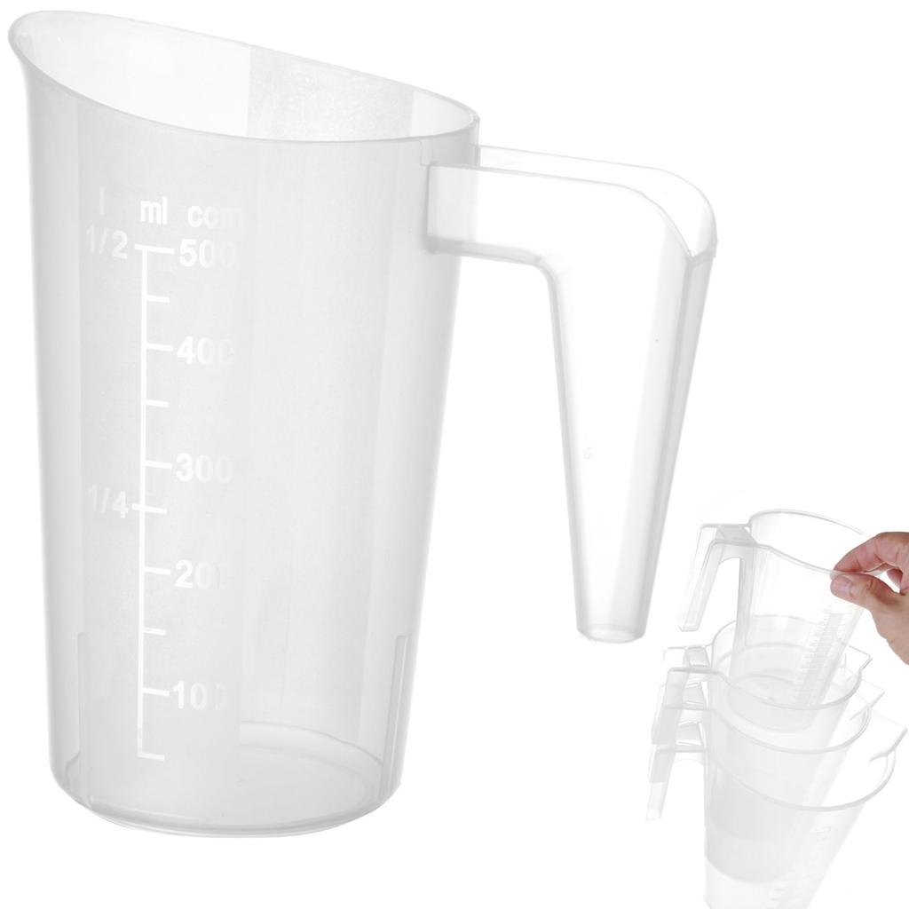 Kitchen measuring jug with polypropylene measuring cup, stackable, 05 l, Hendi 567814