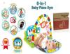 Infant Musical Play Mat & Piano Gym with Rattle Toys (0-18 Months)