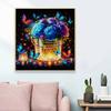 New Arrival 5D DIY Full Circle Diamond Painting "Butterfly Flower Lamp Strip" Embroidery Cross Stitch Home Decor Gift
