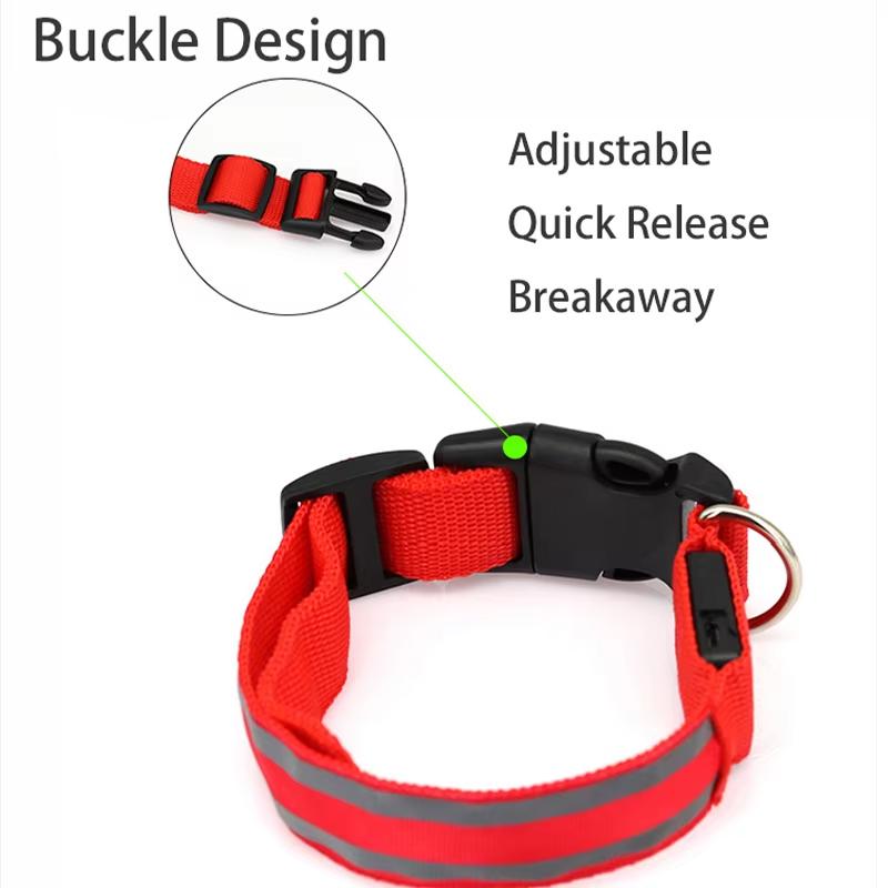 Usb Charging Glowing Dog Collar With Pendant Detachable Luxury Led Light Bright For Small Dogs Cat Night Safety Collar Wholesale