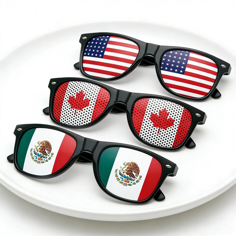 Football Fans Wear Sticker Glasses On the Field To Cheer for Athletes, Cheer for Props and Decorations, and Give Gifts To Friend